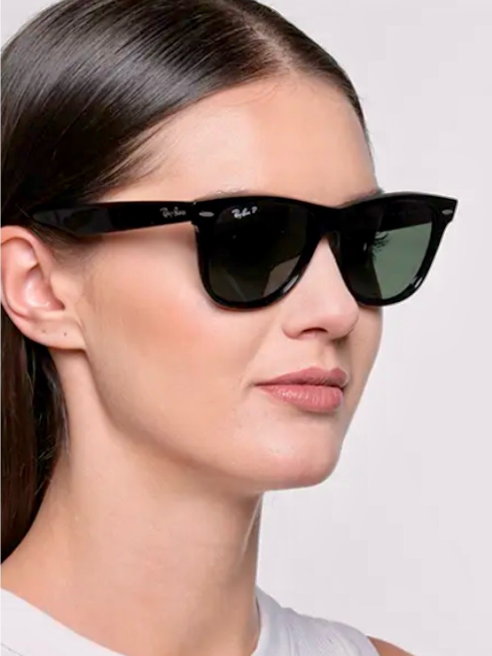 Ray Ban wayfarer 54 mm, with glass polarized lenses,